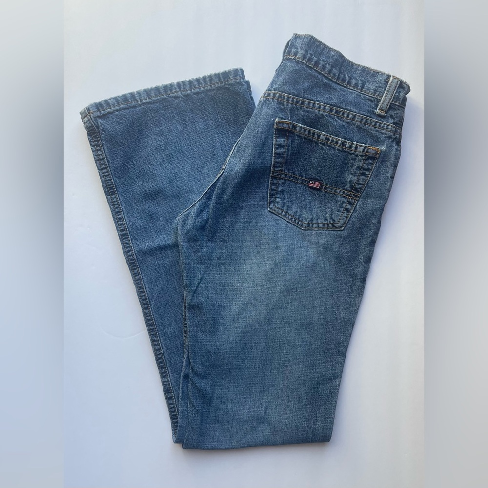 Vintage Ralph Lauren Polo Jeans 1990’s Low Rise Flare 100% Cotton Size 5/6 X 32